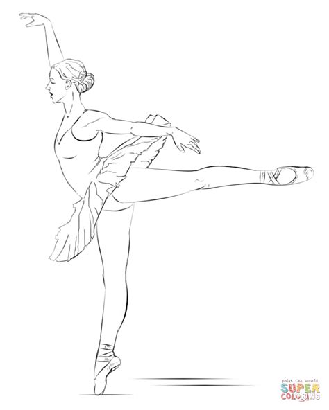 Disegno Di Ballerina Da Colorare Disegni Da Colorare E Stampare Gratis