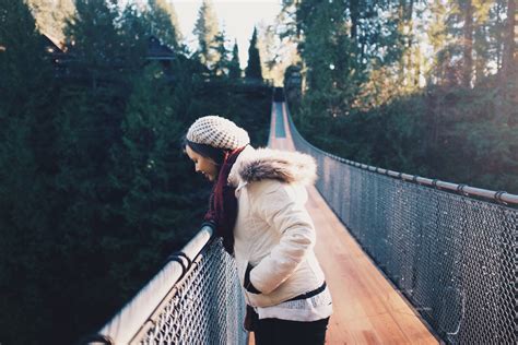 X Light Outdoor Winter Height Girl Looking Down