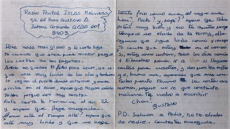 Las Cartas Desde Malvinas Como Pruebas De Vida De Puño Y Letra Los