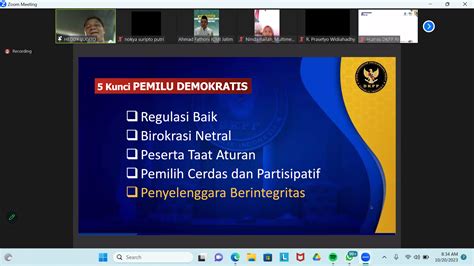 Gelar Webinar Nasional Fh Bahas Pemilu Berintegritas