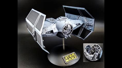 DARTH VADER TIE FIGHTER STAR WARS A NEW HOPE 1 32 SCALE MODEL KIT BUILD