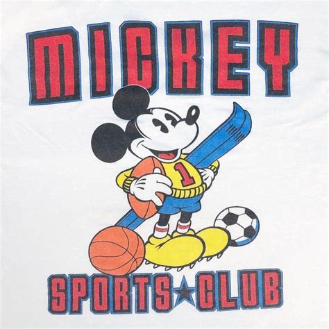 Other Mickey Mouse Mickey Sports Club tshirt 90s 1990s vintage | Grailed