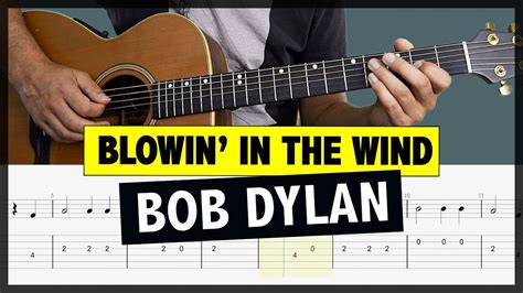 Bob Dylan Blowin In The Wind Easy Guitar Tutorial Melody Tab