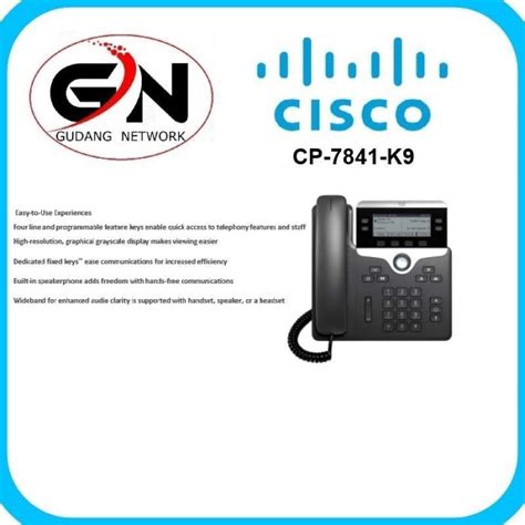 Jual Cisco Ip Phone 7800 Series Cp 7841 K9 Cp 7841 K9 Cp7841 Di