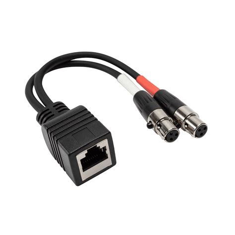 Customized Rj45 Female To Dual Xlr 3pin Female Adapter Cable China Xlr Cable And Rj45 To Xlr