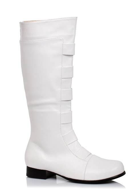 White Superhero Adult Boots