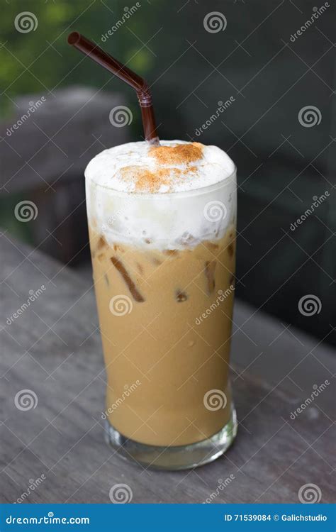 Iced Cappuccino Ice Coffee Stock Photo Image Of Frozen Fresh 71539084