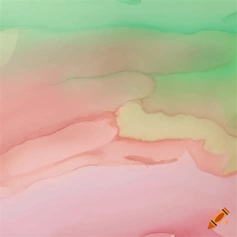 Watercolor Background With Light Pink Light Green And Light Beige