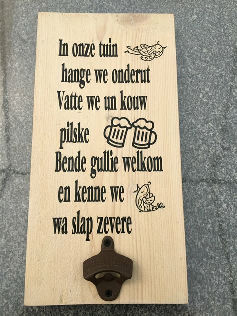 Tekstbord In Onze Tuin