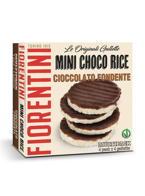 Mini Gallette Di Riso Ricoperte Con Cioccolato Fondente Multipack