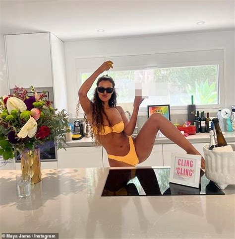 Maya Jama Showcases Her Figure In A Yellow String Bikini As She Kicks Off Her 29th Birthday