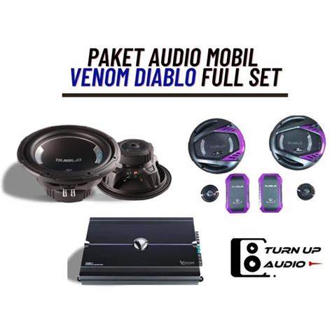 Jual Paket Audio Mobil Venom Diablo Full Set Split Power Ch Subwoofer