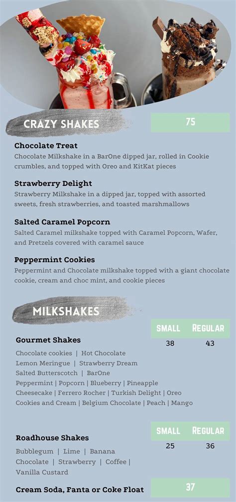 Menu At Waffle And Shake Drakenstein Sentrum Desserts Paarl