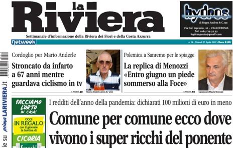 Comune Per Comune Ecco Dove Vivono Gli Super Ricchi Del Ponente