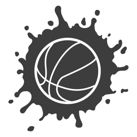 Diseño Png Y Svg De Bola De Baloncesto Splash Cortada Para Camisetas