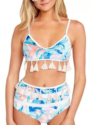 Gh Bikini Sexy Cintura Alta Tnico Pom Pom M S Env O Gratis