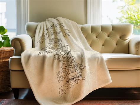 ACOTAR Merch Prythian Map Book Lovers Blanket Sarah J Maas Velaris