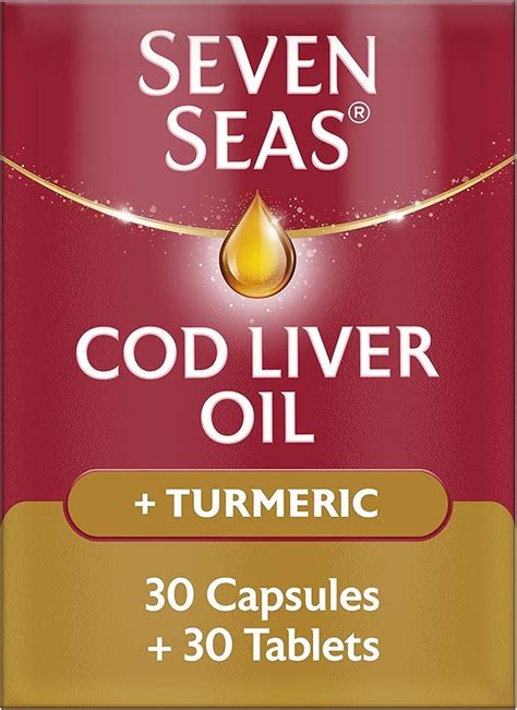 Seven Seas Cod Liver Oil Tablets Plus Turmeric Rich In Omega 3 Fatty