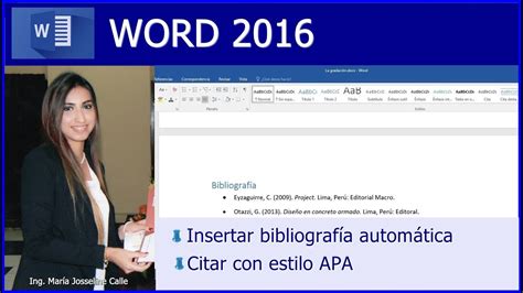 C Mo Insertar Bibliograf A Autom Tica En Word C Mo Citar En Formato