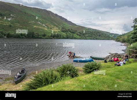 Llyn Crafnant Lake Reservoir Gwydir Forest Park Stock Photo Alamy