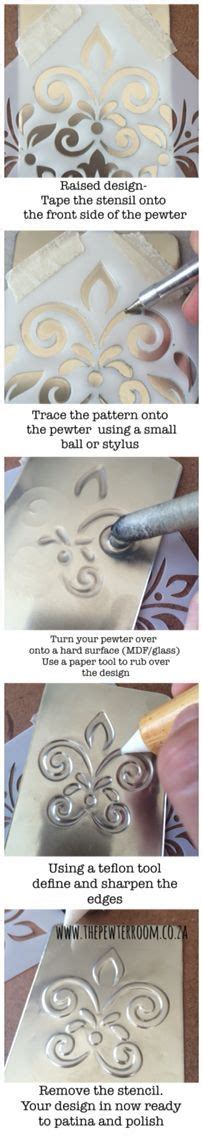 The Instructions For How To Make Decorative Metal Art Work On Wood