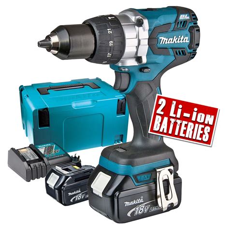 Makita Dhp Rtj V Lxt Brushless Combi Drill With X Ah Battery