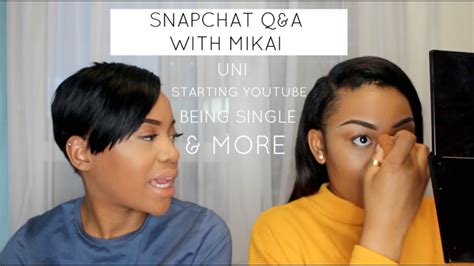 Snapchat Q A Grwm With Mikai Mcdermott Nissytee Youtube