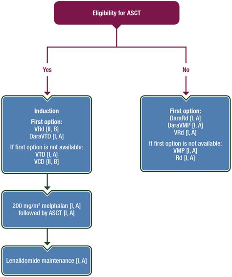 Recommendations For MM Front Line Therapy ASCT Autologous Stem Cell