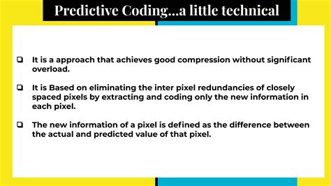 Lossless Predictive Coding PPT