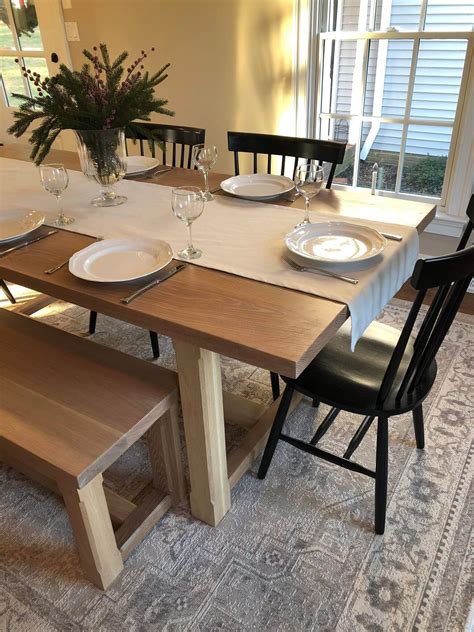 White Oak Extension Dining Table Made To Order Canterbury Woods