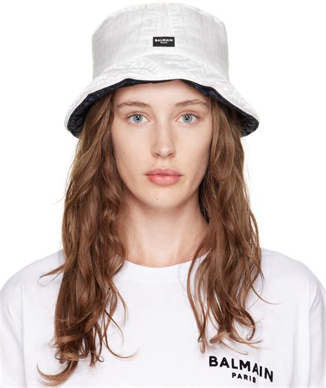 Balmain Chapeau Bob R Versible Monogrammes Ssense France