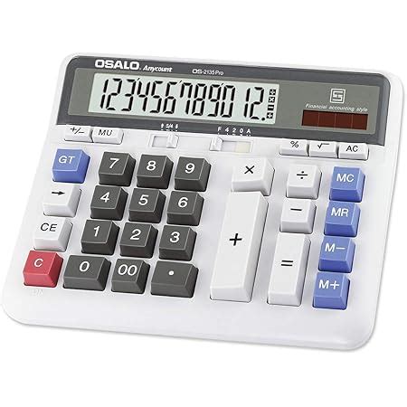 OSALO Calculadora de Mesa con Pantalla LCD Extra Grande de botón Grande