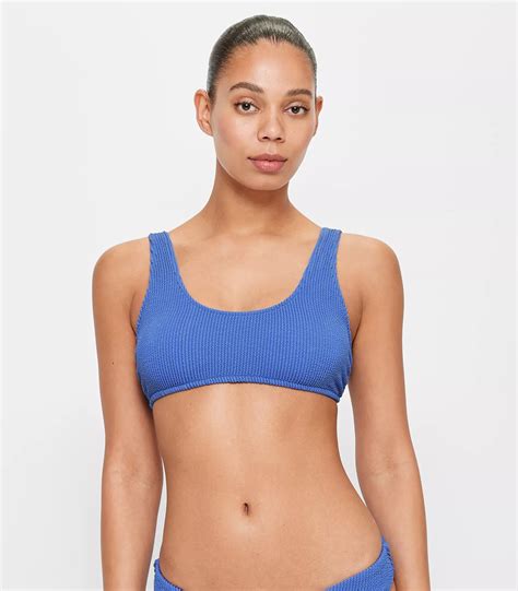 Crinkle Scoop Swim Bikini Top Target Australia