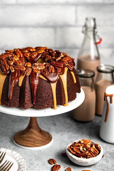 Chocolate Turtle Bundt Cake Mikebakesnyc