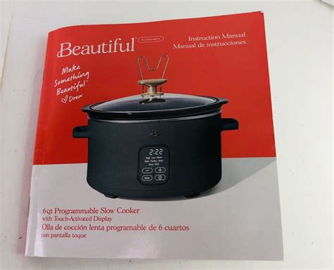 Ceramic Insert Beautiful 6qt Programmable Slow Cooker EBay