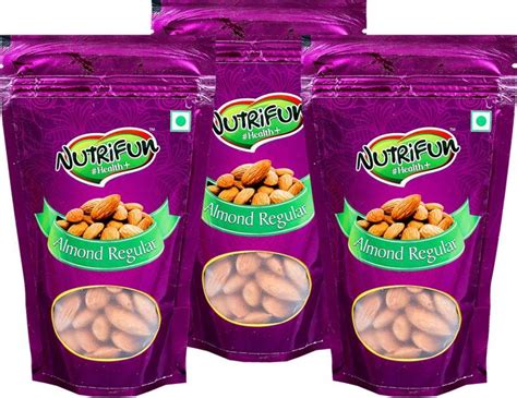 Nutrifun Almond Regular 100 G Pack Of 3 Almonds Price In India Buy