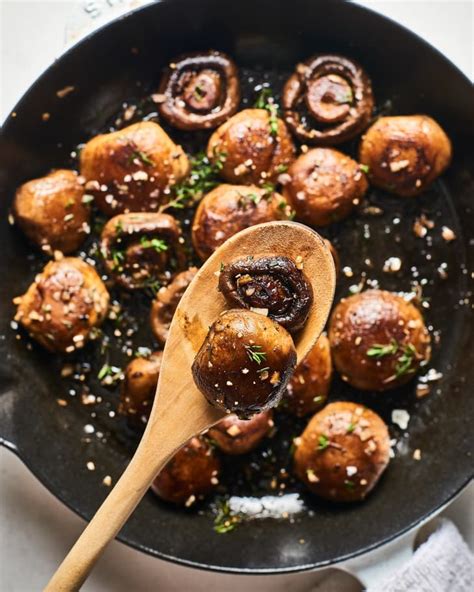 Garlic Butter Mushrooms Recipe 15 Minute Side Dish Kitchn