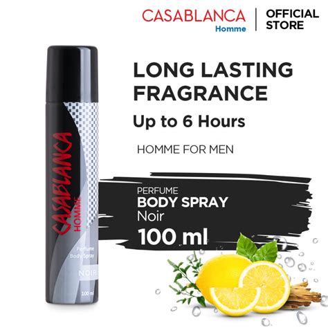 Jual Casablanca Body Spray Noir Black Ml Shopee Indonesia