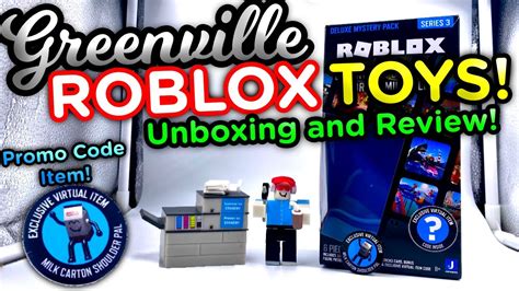 UNBOXING THE NEW GREENVILLE ROBLOX TOYS COMES WITH SECRET EXCLUSIVE