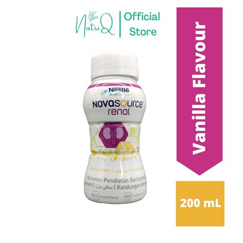 Nestle Novasource Renal Vanilla Flavour Ml Suitable For Dialysis