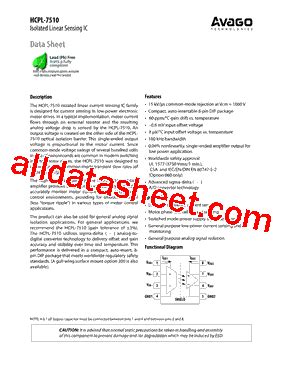 Hcpl E Datasheet Pdf Avago Technologies Limited