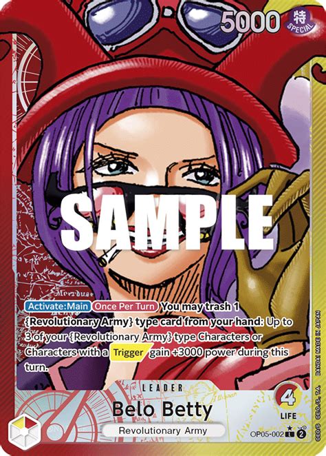 One Piece Card Game Awakening Of The New Era Card Op Belo Betty