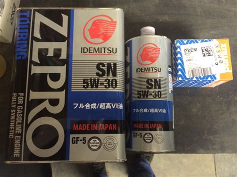 031_Idemitsu Zepro Touring 5W-30 — Mitsubishi Lancer X, 2 л, 2008 года ...