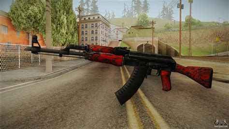 CS GO AK 47 Red Laminate Skin For GTA San Andreas