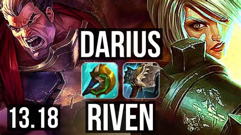 Darius Vs Riven Top Solo Kills Godlike K Mastery