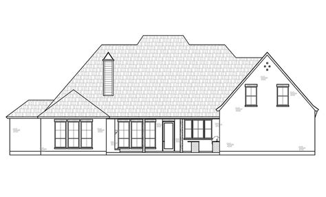 One Story French Country Style House Plan 7002 Brookhaven 7002