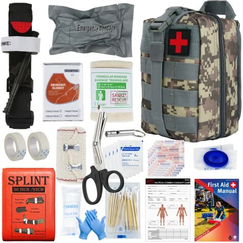 Outdoor Survival Gear Molle Bag Medical Emergency Ifak First Aid Kit