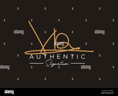 Vb Signature Logo Template Vector Stock Vector Image And Art Alamy