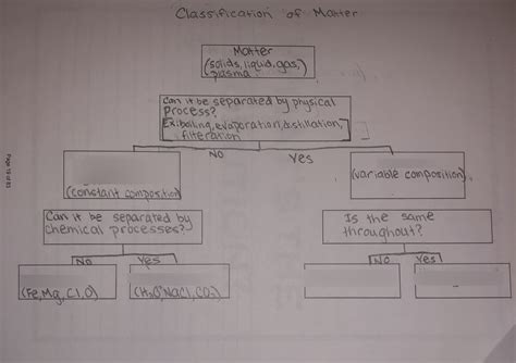 CLASSIFICATION OF MATTER Diagram Quizlet