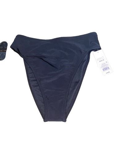 Wild Fable Black High Waist Cheeky Bikini Bottom Size Med 8 10